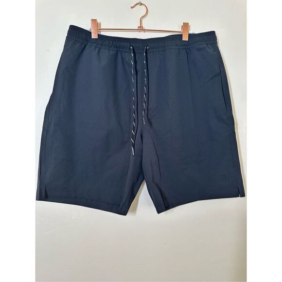 Lands End Black Men’s Black Pull On Swim Shorts Size Large New - Picture 2 of 5